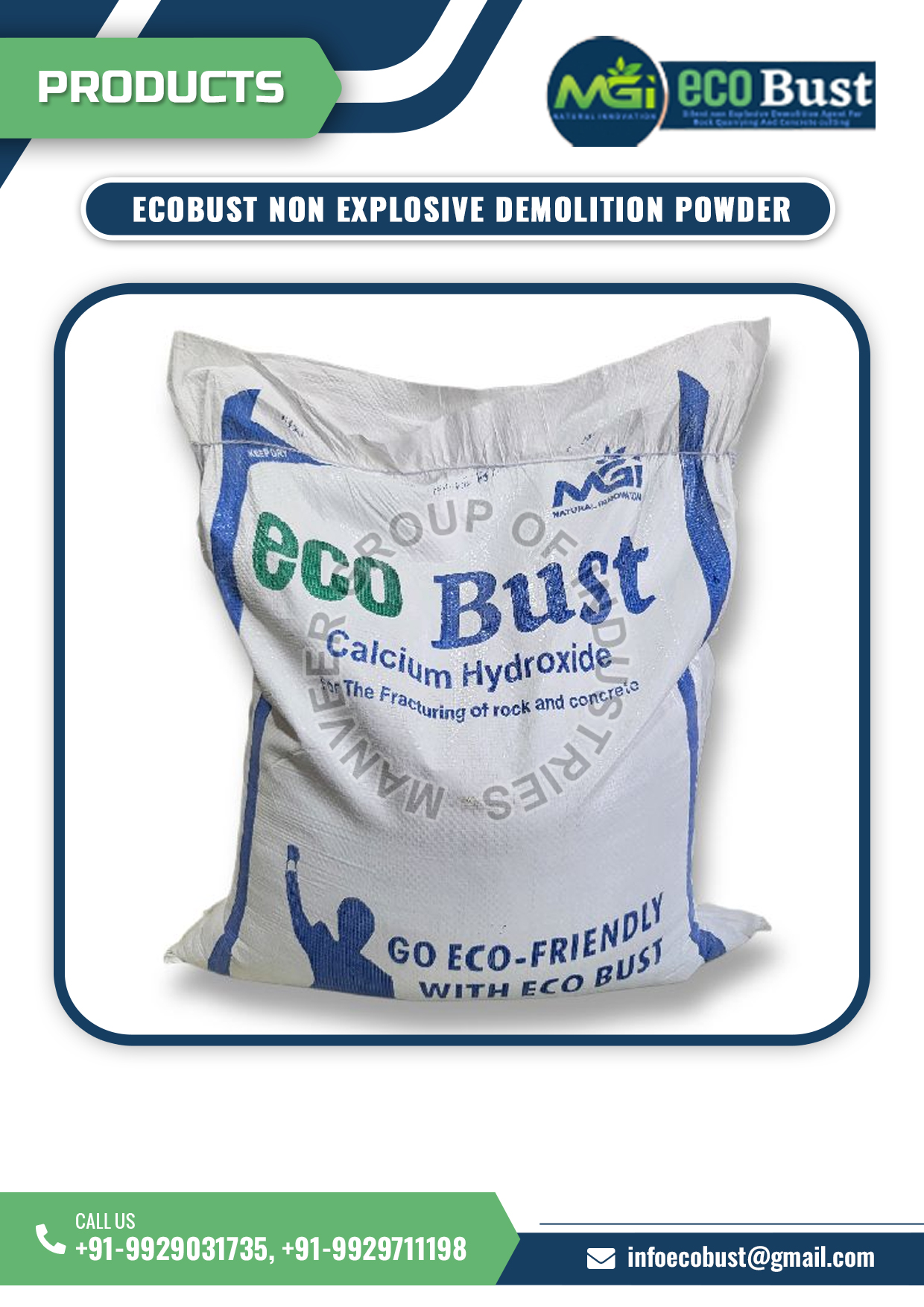 Ecobust Stone Cracking Powder flipbook information