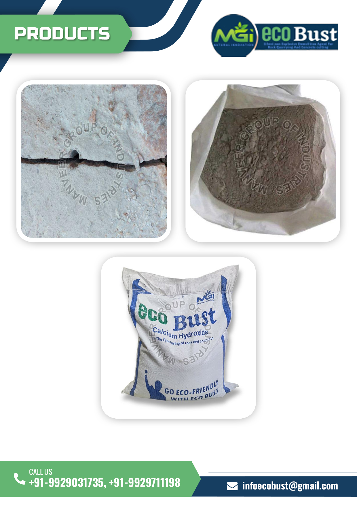 Ecobust Stone Cracking Powder flipbook information