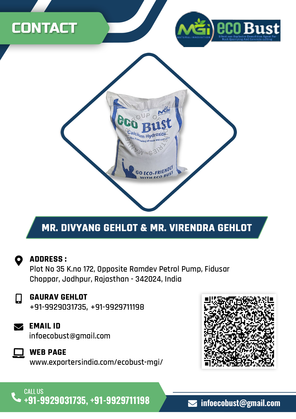 Ecobust Stone Cracking Powder flipbook information
